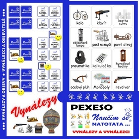 Pexeso Natotata Vynálezy a objavy