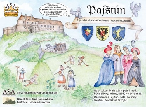 Kniha Pajštún - 1. prechádzka históriou hradu s vtáčikom Karolom