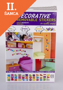 Lacné: Abeceda walldecor A3