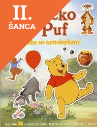 Lacná kniha Macko Puf - Knižka so samolepkami