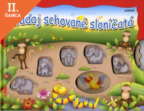 Lacná kniha Hľadaj schované sloníčatá