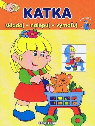 Kniha Katka - skladaj - nalepuj - vymaľuj