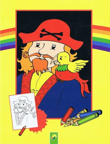 Kniha Piráti - maľovánky - žlté