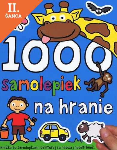 Lacná kniha 1000 samolepiek na hranie