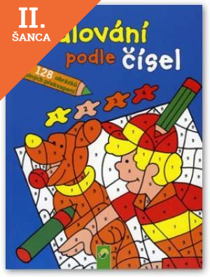 Lacná kniha Maľovanie podľa čísiel - modrá