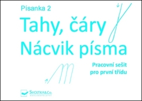 Kniha Písanka 2 Tahy, čáry Nácvik písma