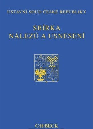 Sbírka nálezů a usnesení ÚS ČR, svazek 61