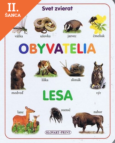 Lacná kniha Obyvatelia lesa - leporelo
