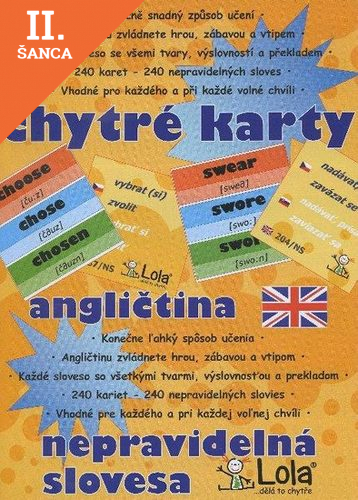 Lacná kniha Chytré karty: Angličtina nepravidelná slovesa
