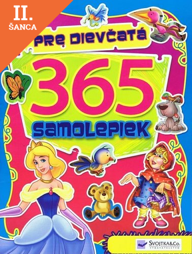 Lacná kniha 365 samolepiek pre dievčatá