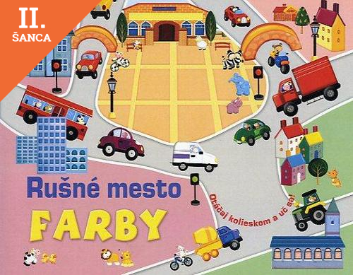 Lacná kniha Rušné mesto - farby