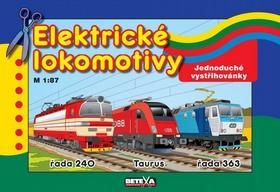 Kniha Elektrické lokomotivy - Jednoduché vystřihovánky