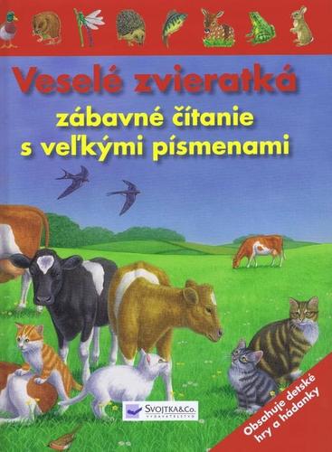 Kniha Veselé zvieratká zábavné čítanie s veľkými písmenami