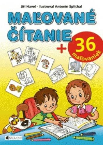 Maľované čítanie + 36 maľovaniek (modrá)