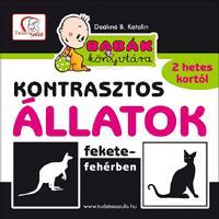 Babák könyvtára - Kontrasztos állatok fekete-fehérben - Deákné B. Katalin