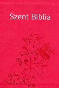 Szent Biblia - Prémium mini ciklámen matyó mintás