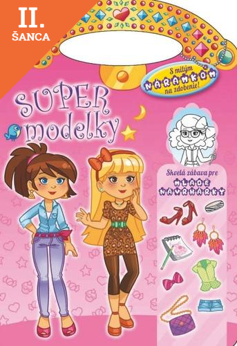 Lacná kniha SUPERmodelky - ružový náramok