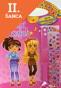 Lacná kniha Csini csajok (rózsaszín) - Ajándék karkötővel és matricákkal