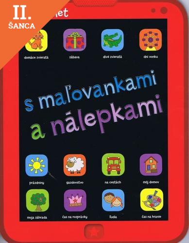 Lacná kniha Môj tablet s maľovankami a nálepkami