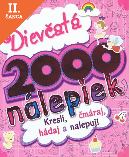 Lacná kniha Dievčatá - 2000 nálepiek