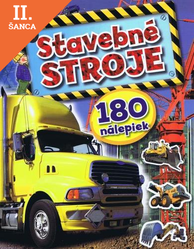 Lacná kniha Stavebné stroje - 180 nálepiek
