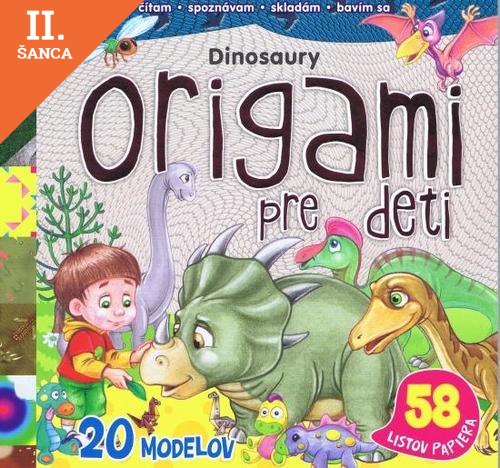 Lacná kniha Origami pre deti - Dinosaury