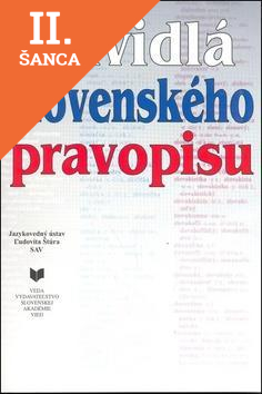 Lacná kniha Pravidlá slovenského pravopisu
