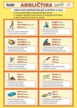 Kniha Angličtina karty 1 - nepravidelná slovesa