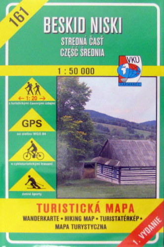 Kniha Beskid Niski Stredná časť 1:50 000