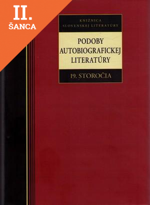 Lacná kniha Podoby autobiografickej literatúry 19. storočia