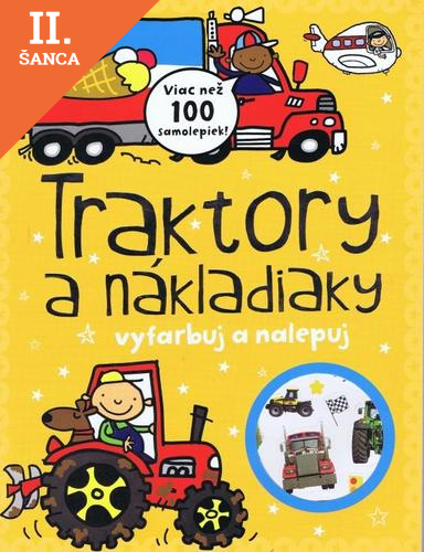 Lacná kniha Traktory a nákladiaky - viac než 100 samolepiek