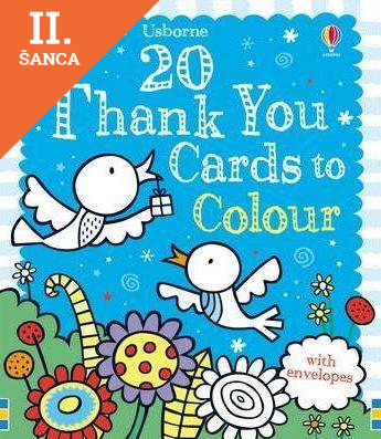 Lacná kniha 20 Thank You Cards To Colour