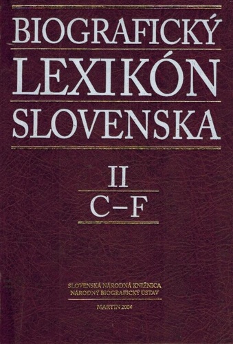 Biografický lexikón Slovenska II (C - F)