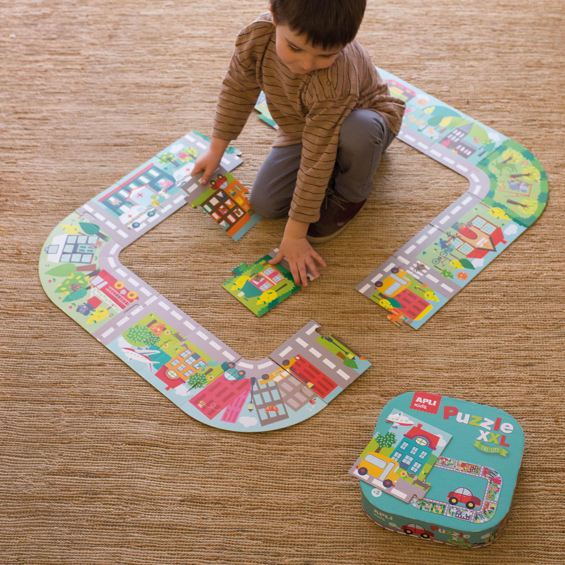 APLI Puzzle XXL Mesto 20 dielikov
