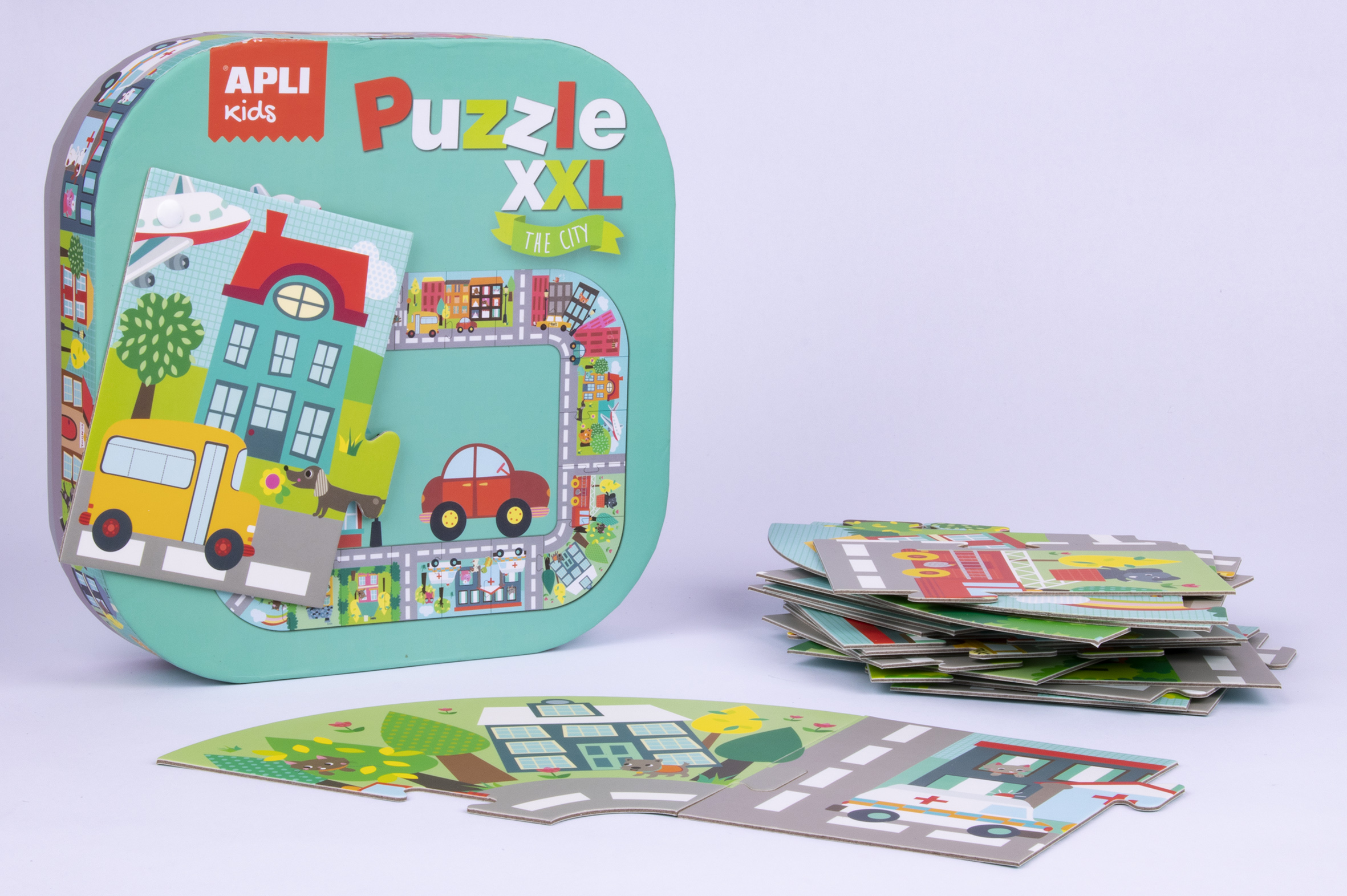 APLI Puzzle XXL Mesto 20 dielikov