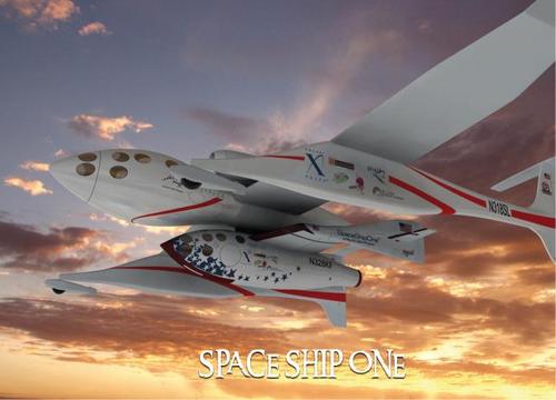 Mapcards.net, s.r.o. 3D pohľadnica Space Ship One