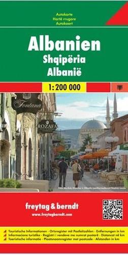 Albanien 1:200 000 Autokarte