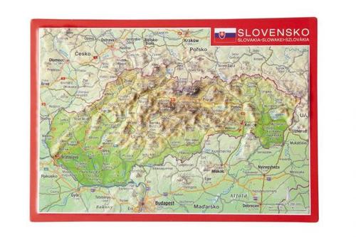 Reliéfna pohľadnica Slovensko
