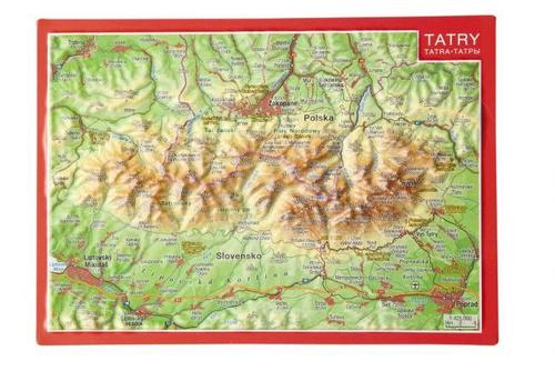 Reliéfna pohľadnica Tatry