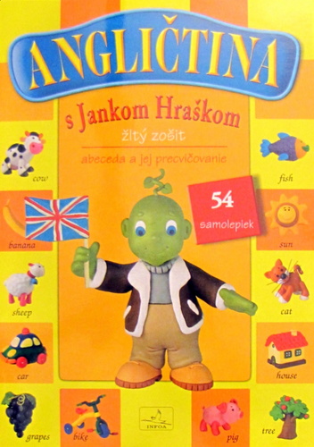 Kniha Angličtina s Jankom Hráškom žltý zošit 54 samolepiek - Malgorzata Pilarczyk,Dorota Wolska