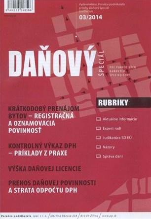 Daňový špeciál 3 2014
