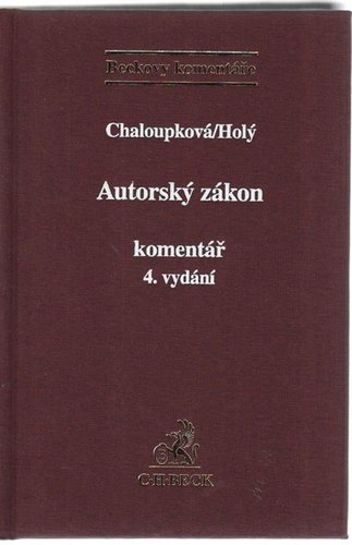 Autorský zákon, komentář, 4.vydání