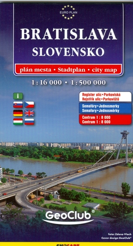Automapa Slovensko, Bratislava 1:500 000, 1:16 000