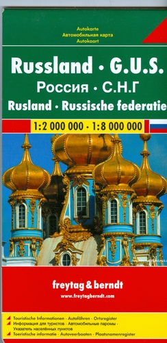 Automapa Rusko 1:2 mil., 1:8 mil.