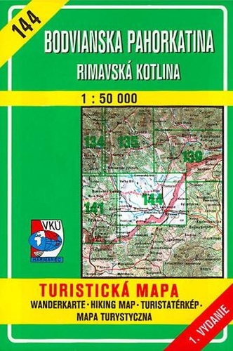 Kniha Bodvianska pahorkatina - Rimavská kotlina - TM 144 - 1:50 000