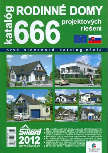 Rodinné domy 2012 - katalóg 666 projektových riešení