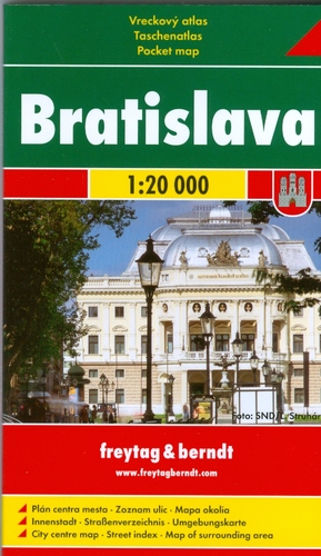 Bratislava vreckový atlas 1:20.000