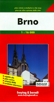 Brno plán města   1:18 tis