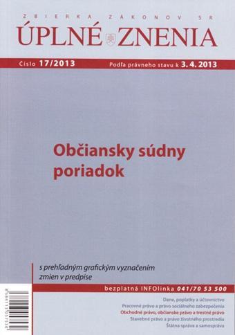 Úplné znenia 17 2013 - Občiansky súdny poriadok