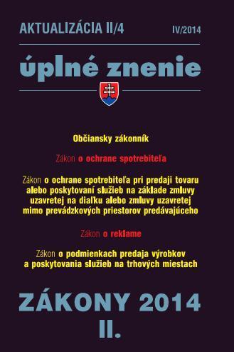 Zákony 2014 II. aktualizácia II 4 - Občiansky zákonník